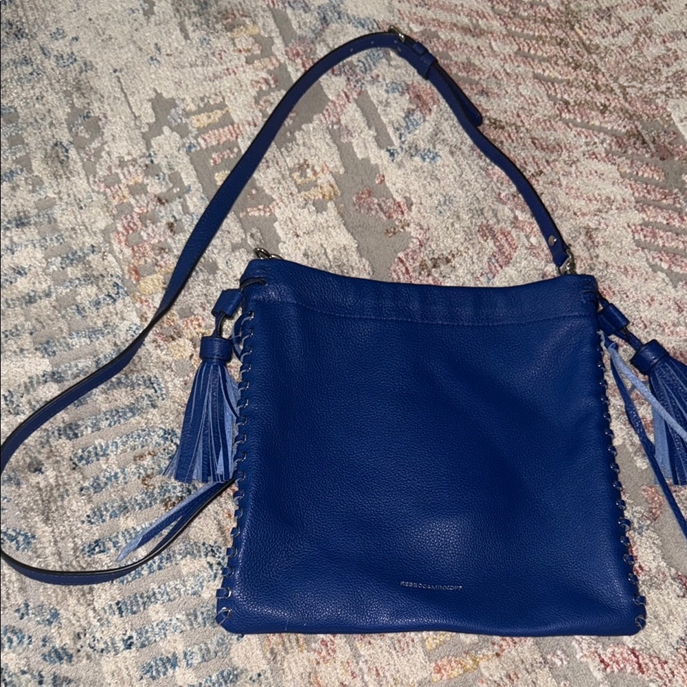 Rebecca Minkoff Blue Crossbody Bag with Tassels